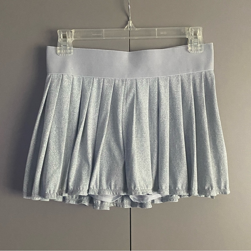 Kyodan Women’s Shimmering Silver Grey Pleated Tennis Pickleball Skort